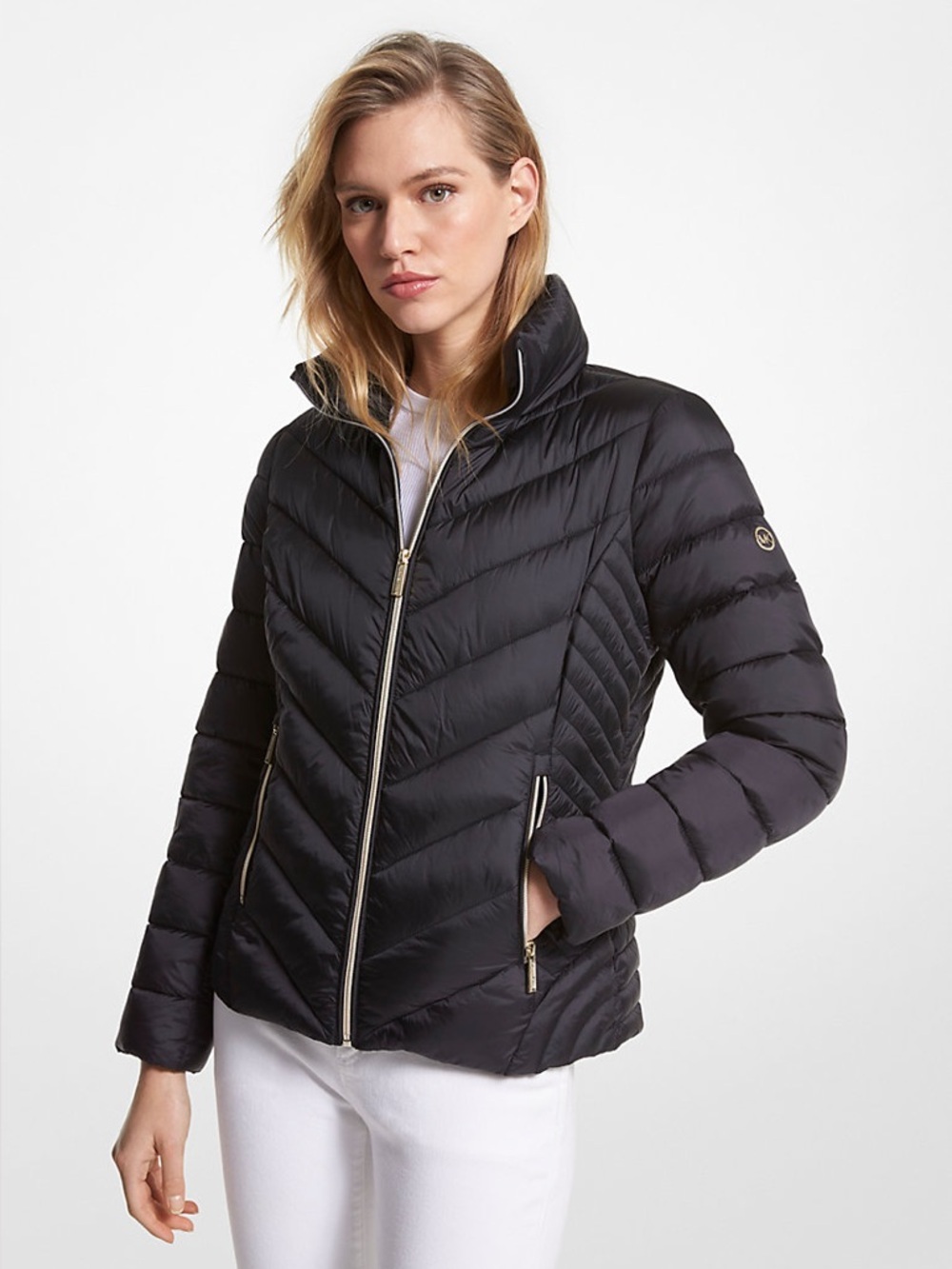 MICHAEL MICHAEL KORS Quilted Nylon Packable Puffer Jacket S